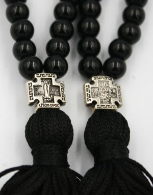 Komboskini prayer rope 50 glass beads