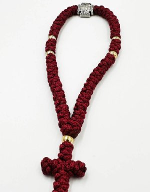 Komboskini Prayer rope 50 knots red