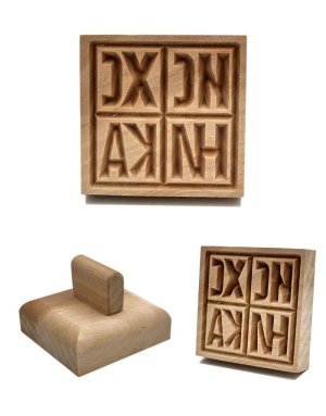 Σφραγίδα προσφόρου τετράγωνη 5,5cm ICXC NIKA