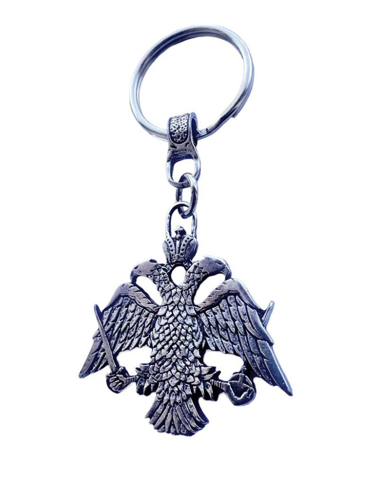 Double-headed eagle keychain