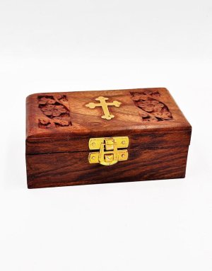 Incense wooden box - reliquary  13*7.5*5 cm