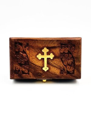 Incense wooden box - reliquary  13*7.5*5 cm