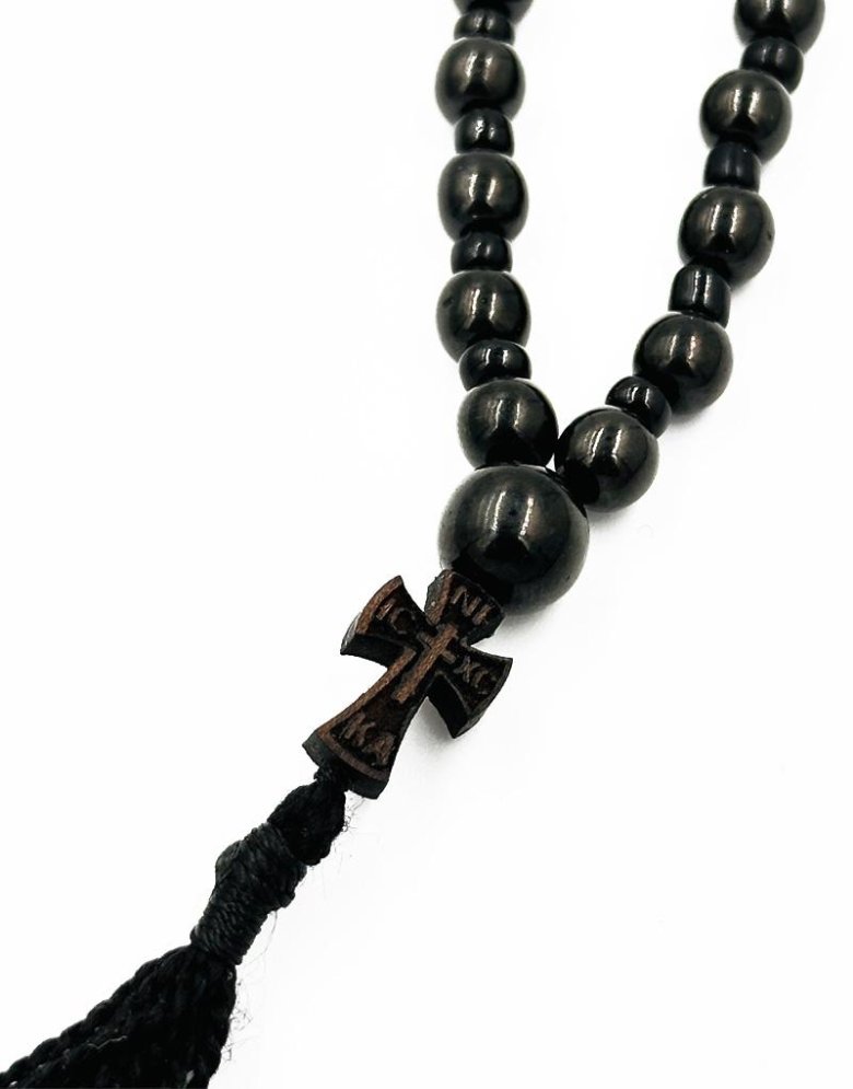 Komboskini Pendant 33  black beads