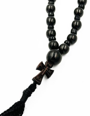 Komboskini Pendant 33  black beads