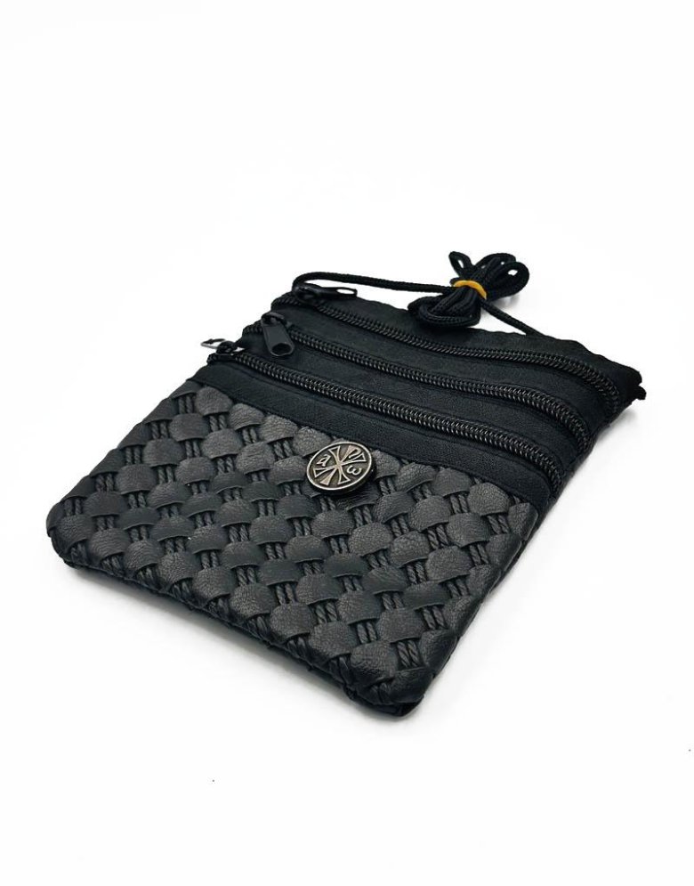Wallet for neck with 3 cases 13*15cm