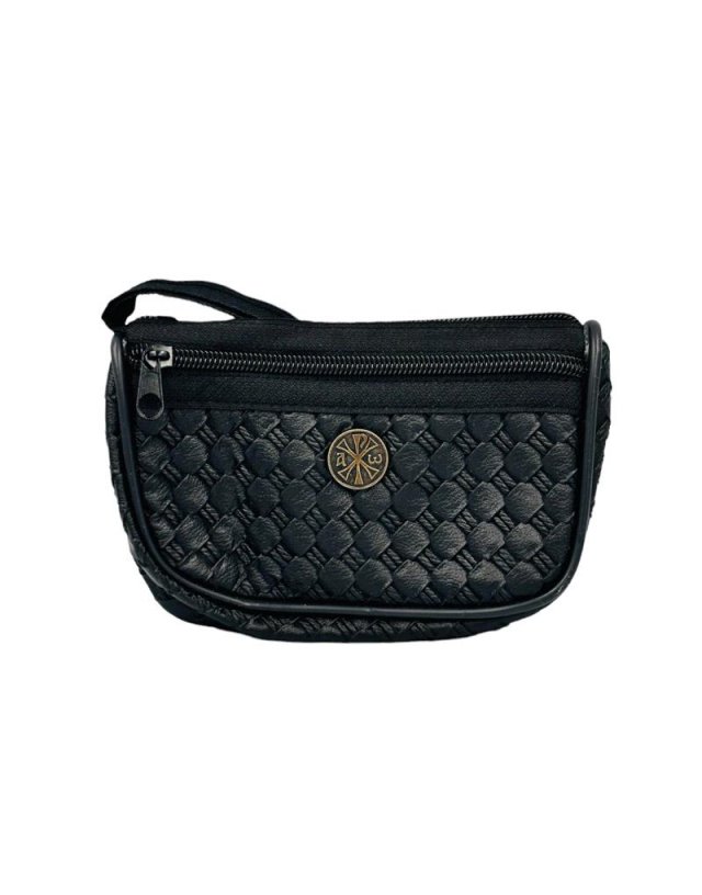 Wallet black with 2 cases 11*16cm