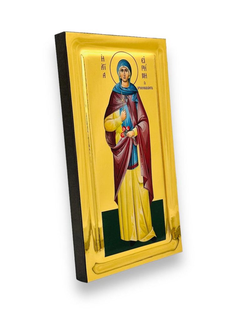Αγία Ειρήνη Χρυσοβαλάντου με όψη στιλβωτού