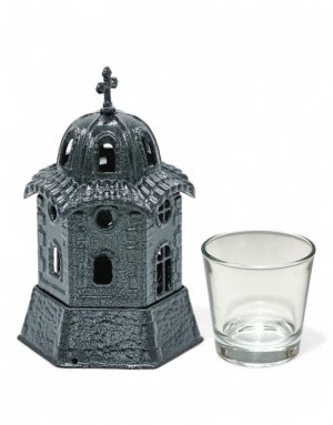 Church candle vigil lamp zama grey