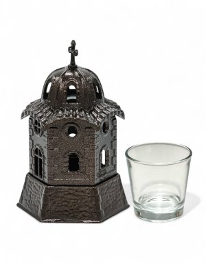 Church candle vigil lamp zama brown