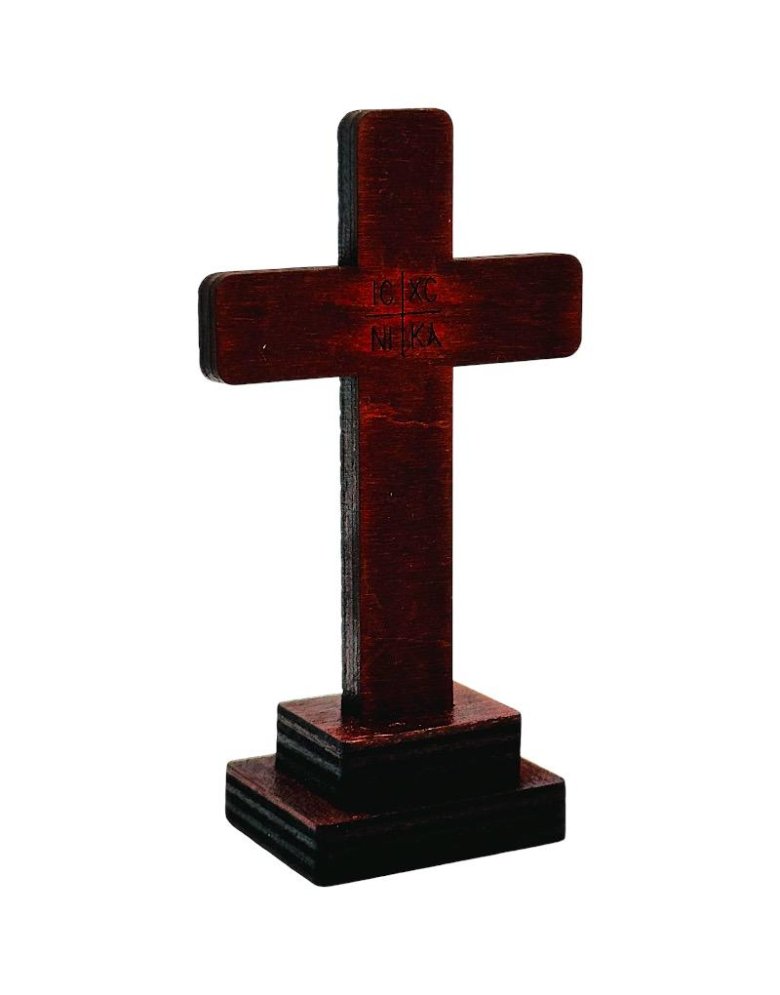 Handmade Wooden Table Cross | IC XC NIKA