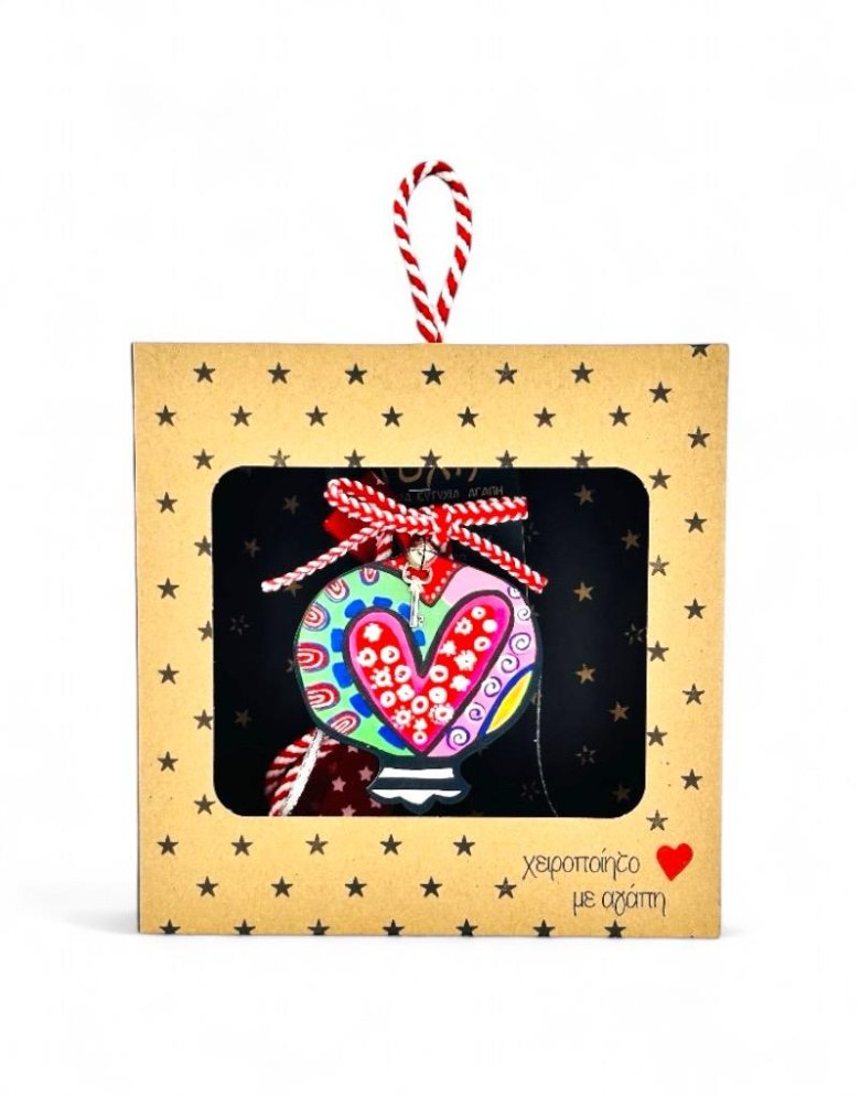 Wooden Pomegranate Charm - 18*6.5*17.5 (IN GIFT BOX)