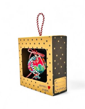 Wooden Pomegranate Charm - 18*6.5*17.5 (IN GIFT BOX)