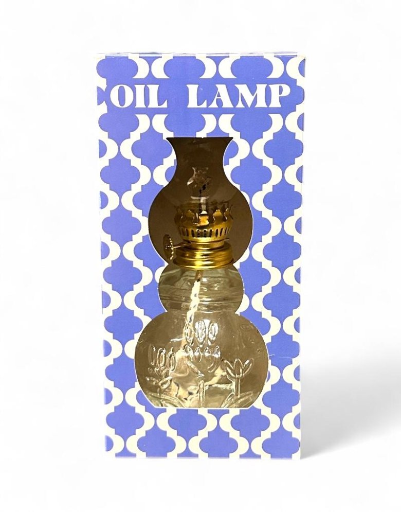 Glass Paraffin Oil Lamp "Flower" 500ml (+/-7 days)