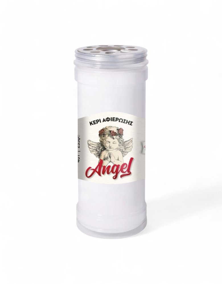 Κερί Αφιέρωσης 40Τ Angel - Λευκό
