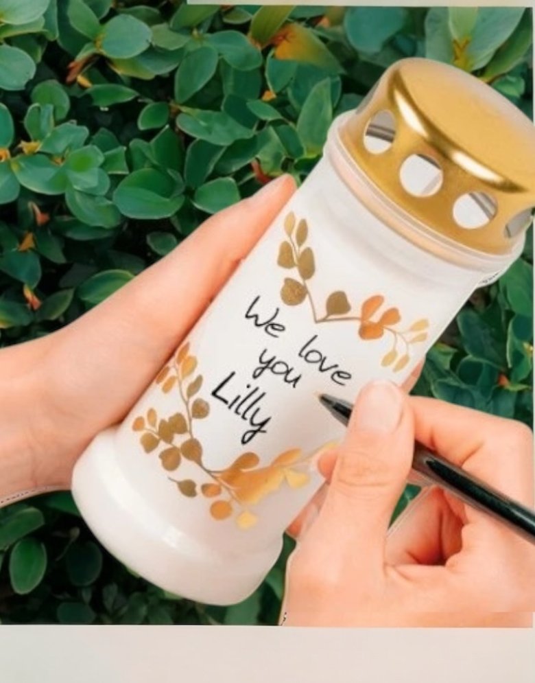 Bolsius ~70 Hour Memorial Candle – Personal Dedication Space