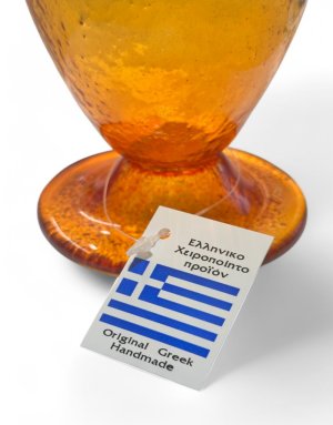 Επιτραπέζιο Καντήλι Φυσητό Γυαλί Μελί – Χειροποίητο Ελληνικό