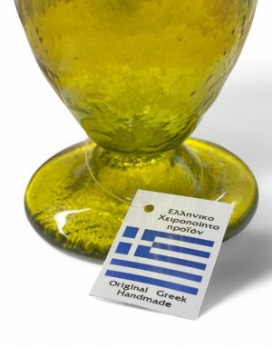 Επιτραπέζιο Καντήλι Φυσητό Γυαλί Πράσινο – Χειροποίητο Ελληνικό