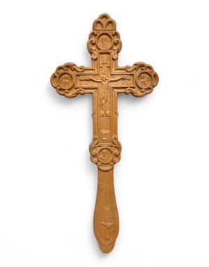 Wooden Hand-Carved Blessing Cross (26*11.5cm) – Mount Athos