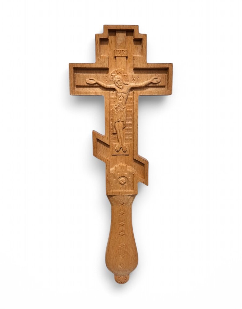 Wooden Hand-Carved Blessing Cross (26*10cm) – Mount Athos