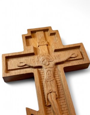 Wooden Hand-Carved Blessing Cross (26*10cm) – Mount Athos