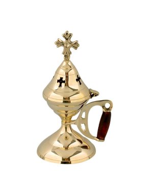 House censer with wooden handle