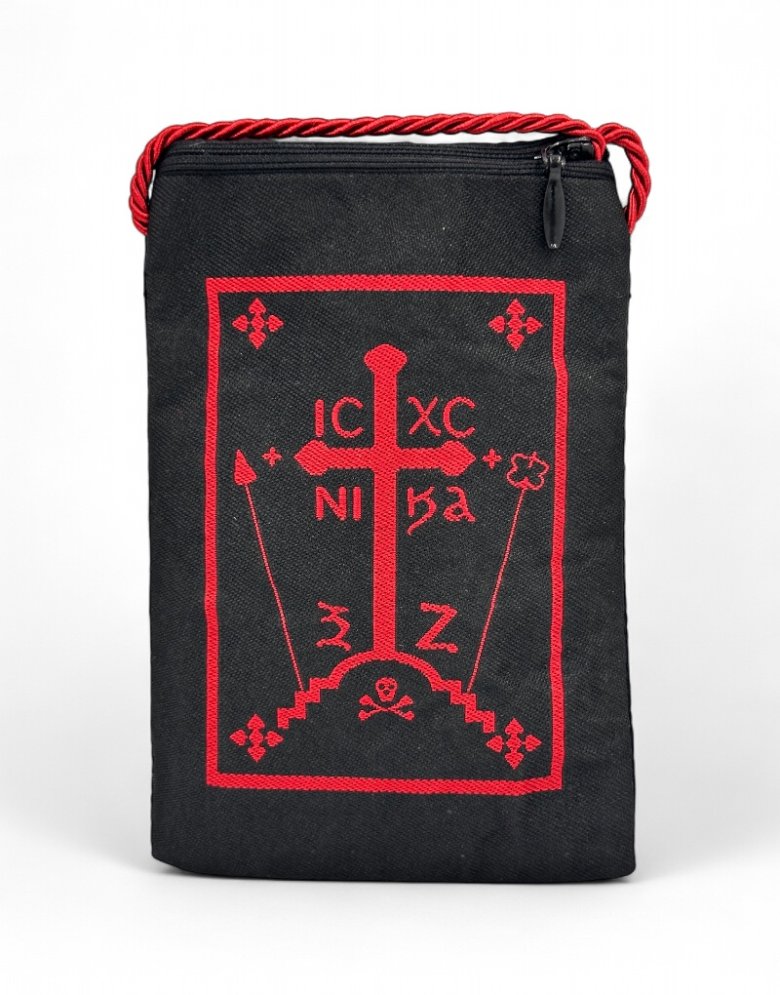 Embroidered Neck Wallet – Mount Athos Style with Monastic Symbol