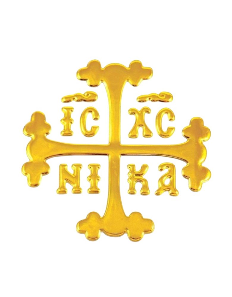 Gold IC XC NIKA Enamel Sticker – 6*6 cm