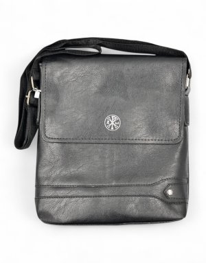 Messenger Shoulder Bag – Black with Christogram