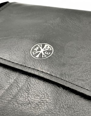Messenger Shoulder Bag – Black with Christogram