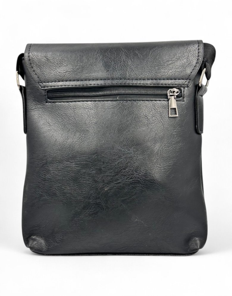 Messenger Shoulder Bag – Black with Christogram