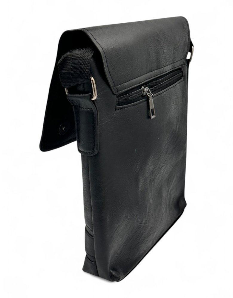 Messenger Shoulder Bag – Black with Christogram