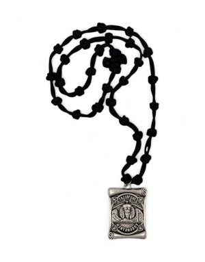 Prayer Rope Necklace – 33 Knots with "Taxiarchis of Mantamados" Pendant