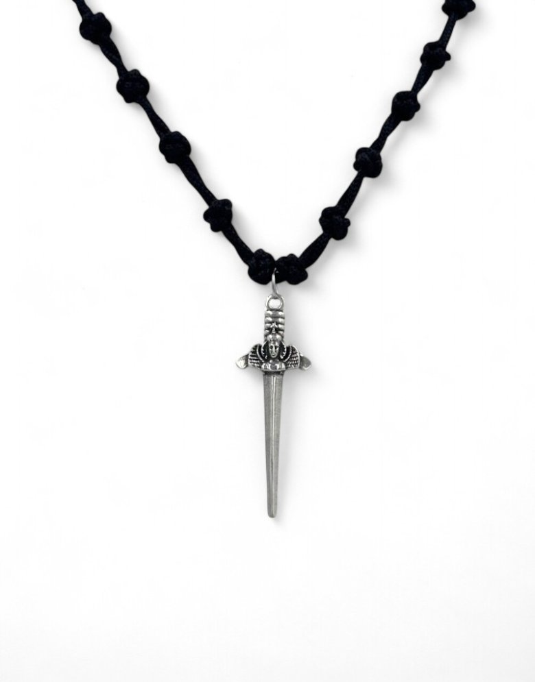 Prayer Rope Necklace with the Sword "Taxiarchis of Mantamados" Pendant