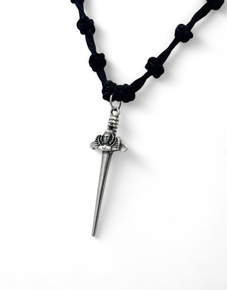 Prayer Rope Necklace with the Sword "Taxiarchis of Mantamados" Pendant