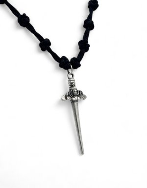 Prayer Rope Necklace with the Sword "Taxiarchis of Mantamados" Pendant