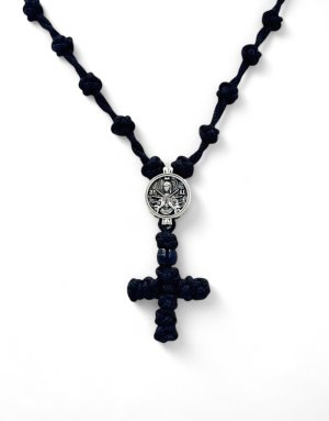 Prayer Rope Necklace – "Virgin Mary with the 7 Swords" Pendant