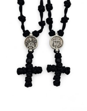 Prayer Rope Necklace – "Virgin Mary with the 7 Swords" Pendant