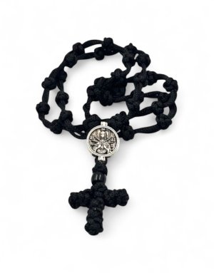 Prayer Rope Necklace – "Virgin Mary with the 7 Swords" Pendant