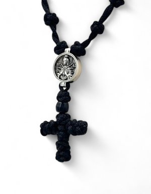 Prayer Rope Necklace – "Virgin Mary with the 7 Swords" Pendant