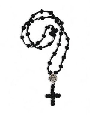 Prayer Rope Necklace – "Virgin Mary with the 7 Swords" Pendant