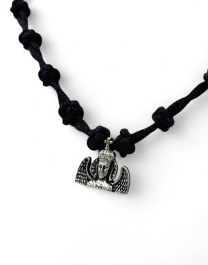 Prayer Rope Necklace – 33 Knots with "Taxiarchis of Mantamados" Pendant (Αντιγραφή)