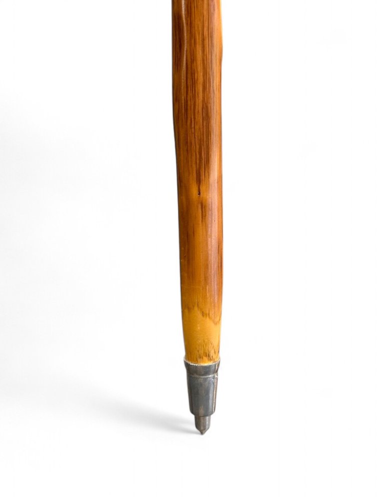 Handcrafted Hiking Stick from Chestnut Root – 135 cm | Made in Mount Athos