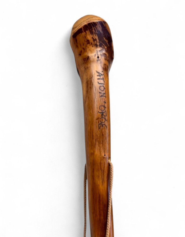 Handcrafted Hiking Stick from Chestnut Root – 135 cm | Made in Mount Athos