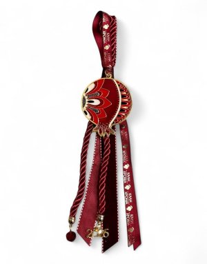 Good Luck Charm 2026 Red with Enamel Pomegranate ~30cm