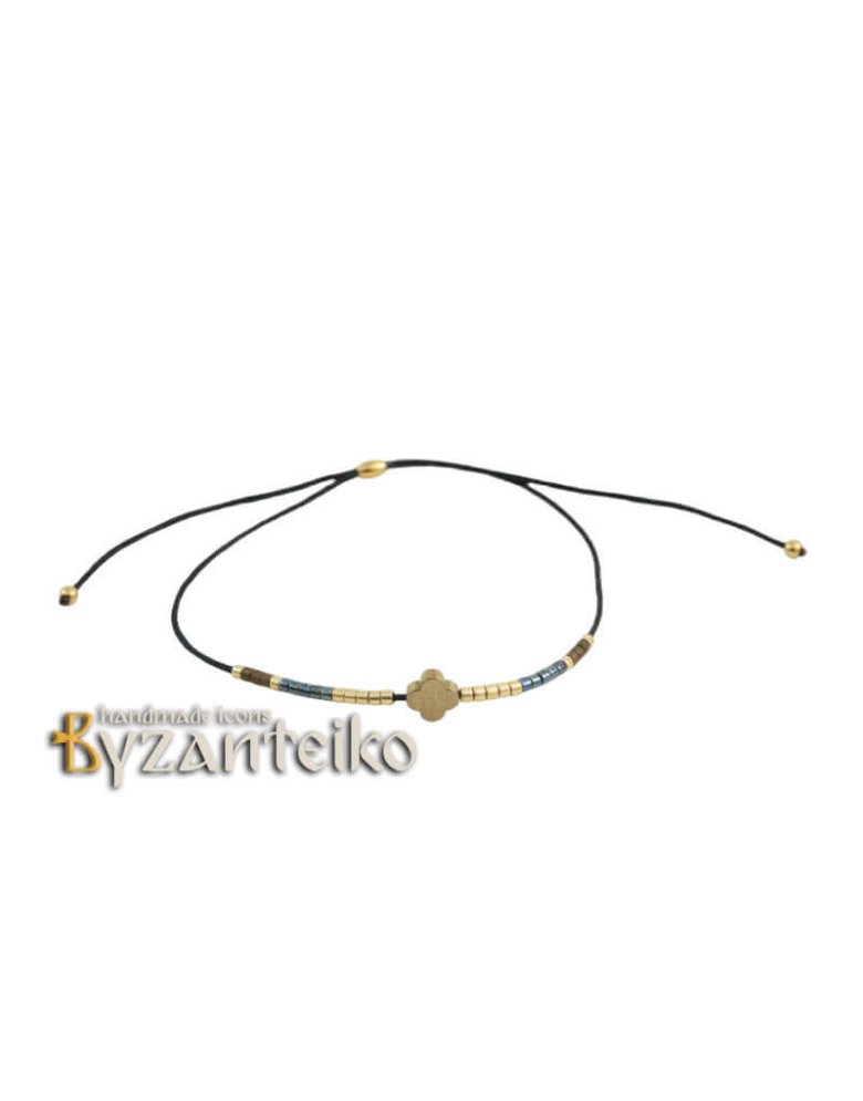 Bracelet with steel and hematite