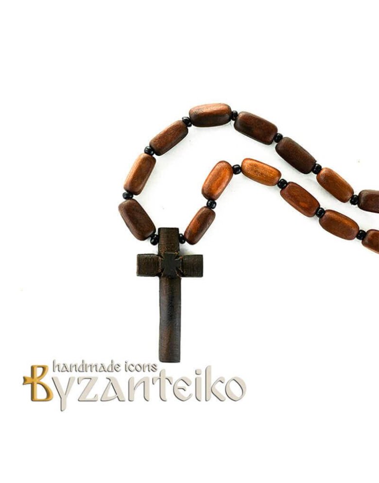 Σταυρός λαιμού ξύλινος αγιορείτικος