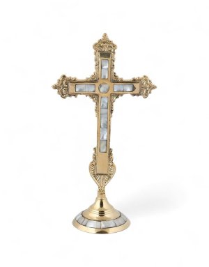Bronze Cross with mother of pearl