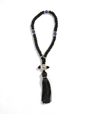 Prayer rope Komboskini 50 knots viscose with beads