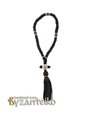 Prayer rope Komboskini 50 knots viscose with beads