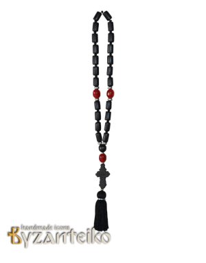 Mount Athos pendant with wooden beads